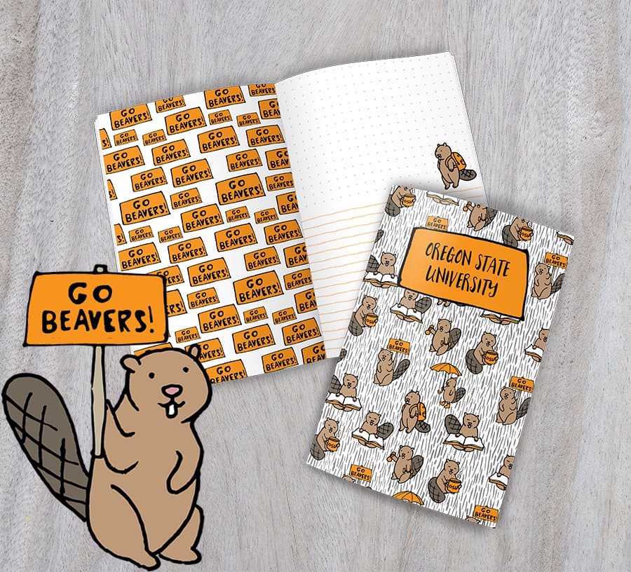 Oregon State University journal scrapbook the most fun OSU Beaver journal you will find anywhere!