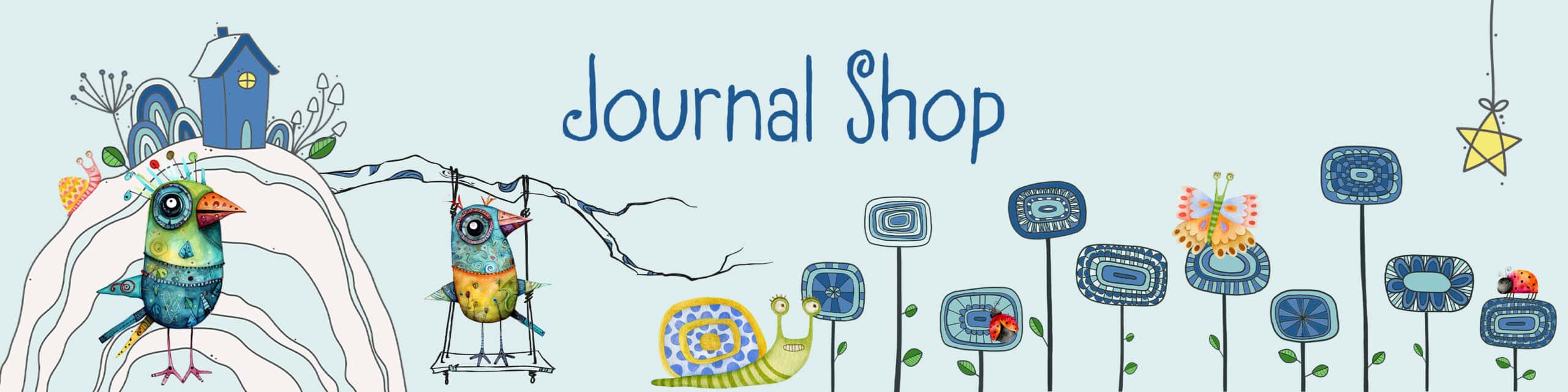 website banner journal shop
